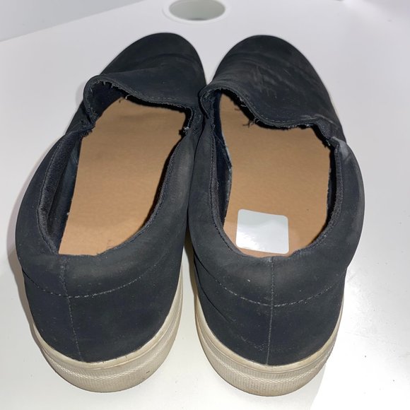 Suede black slip on platform sneakers - Picture 3 of 4